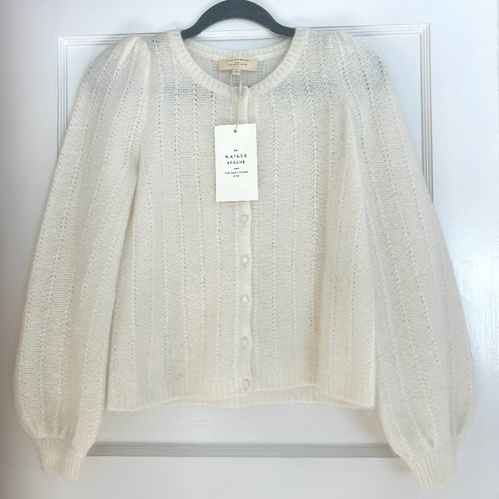 Sezane Amance Cardigan Sweater So Soft NWT Size S